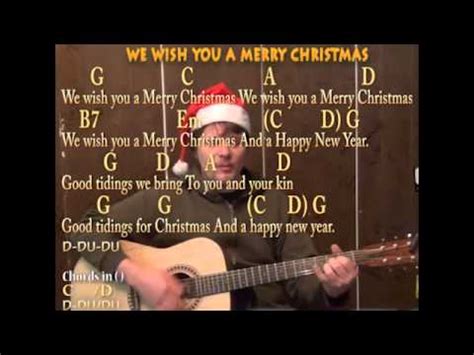 It became so popular that in 1965 it became the first song broadcast from space as astronauts sent it as a christmas message to mission control. We Wish You A Merry Christmas - Strum Guitar Cover Lesson ...