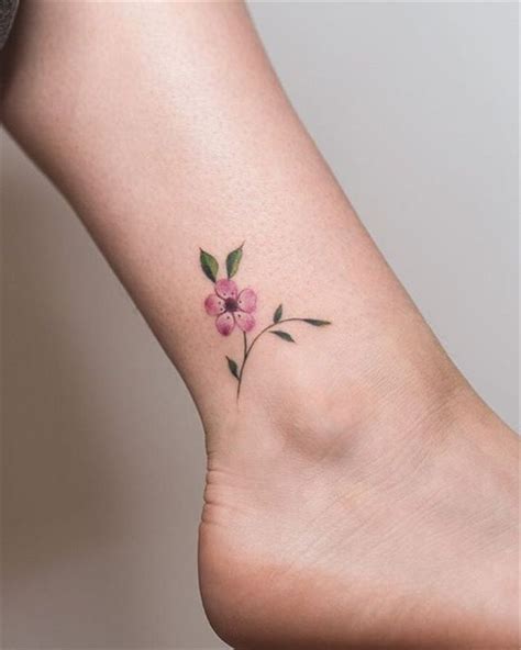 Amazing And Gorgeous Ankle Floral Tattoo Designs You Must Know Ankle Tattoo Floral Tattoo