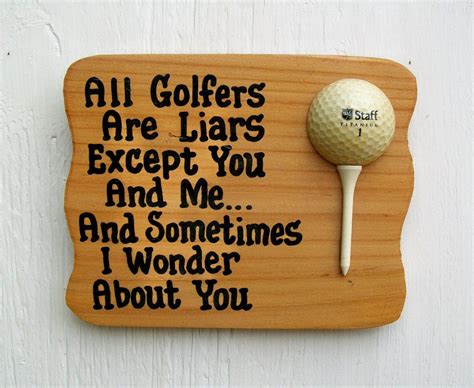 Items Similar To Golf Plaque Funny Sign For Golfers All Golfers Are