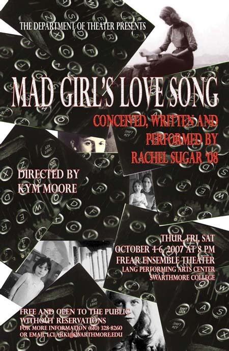 Mad Girls Love Song Swarthmore Theater Swarthmore College