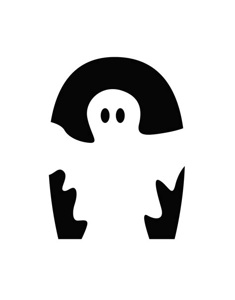 Ghost Pumpkin Stencil Printable