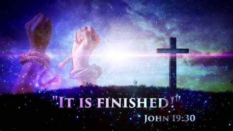 It is FINISHED - Jesus - YouTube