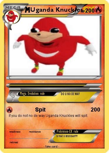 Pokémon Uganda Knuckles 1 1 Spit My Pokemon Card