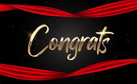 Congratulations Abstract Design Template Background Vector