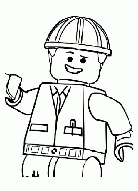Free printable coloring pages lego movie 2 pusat hobi. Awesome Lego Movie Emmet Coloring Pages - Coloring Pages