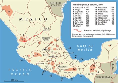 Indigenous Tribes Of Mexico Map World Map