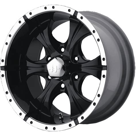 Helo He791 Gloss Black With Machined Outer Lip17x8 6mm With Nitto