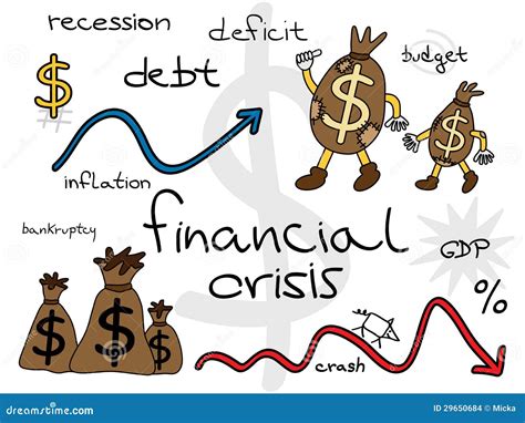 Financial Crisis Recession Concern Stock Image
