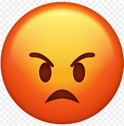 Emoji Anger Emoticon Iphone Angry Emoji Png Image With Transparent