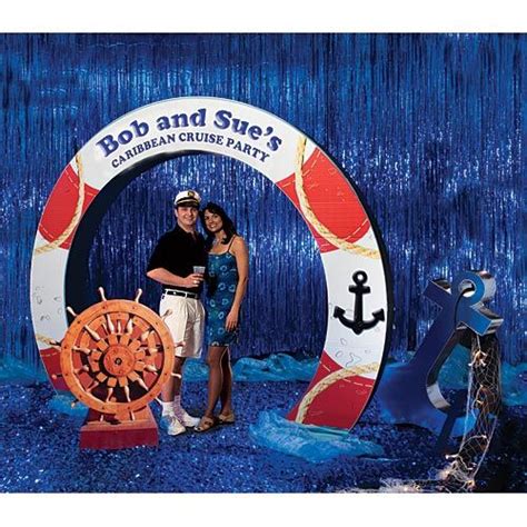 A cruise theme also gives you flexibility to customize the party by choosing special destinations to highlight with your food, decorations and activities. Create a stunning entrance or photo op for your nautical ...