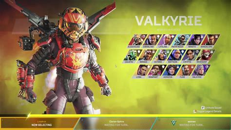 Valkyrie Character Selection Quotes Apex Legends Youtube