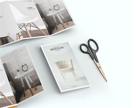 Buy quality tools at low prices: Free 4 Fold Brochure Mockup | Quad Fold Brochure | PIXPINE