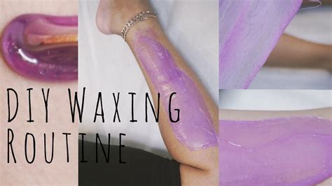 Diy Body Wax At Home For Beginners My Waxing Routine Youtube