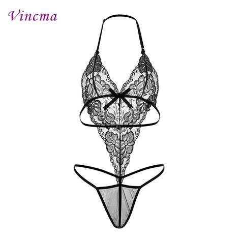 M L Xl Xxl Plus Size Sexy Lingerie For Women Hot Erotica Deep V Pajamas