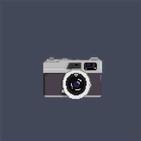 Premium Vector Camera In Pixel Art Style