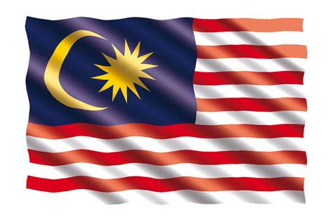 Bendera Malaysia Berkibar Vector Internasional Bendera · Gambar