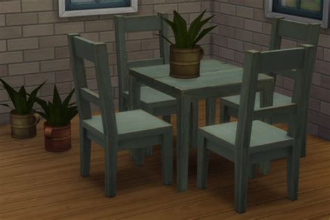 Blackys Sims 4 Zoo Shabby Dining By Mammut • Sims 4 Downloads