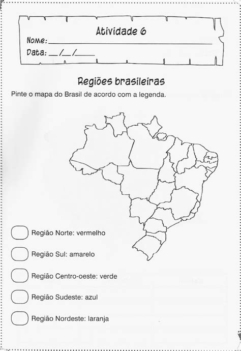 Mapa Do Brasil Regioes Geografia Mapa Atividades De Geografia Pdmrea