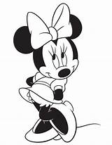 Mouse Minnie Coloring Pages sketch template