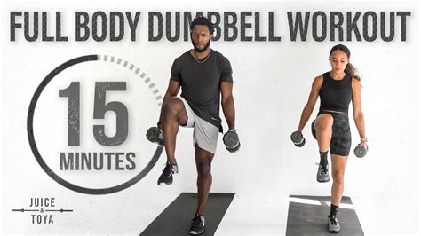 15 Minute Full Body Dumbbell Workout Strength And Conditioning Youtube