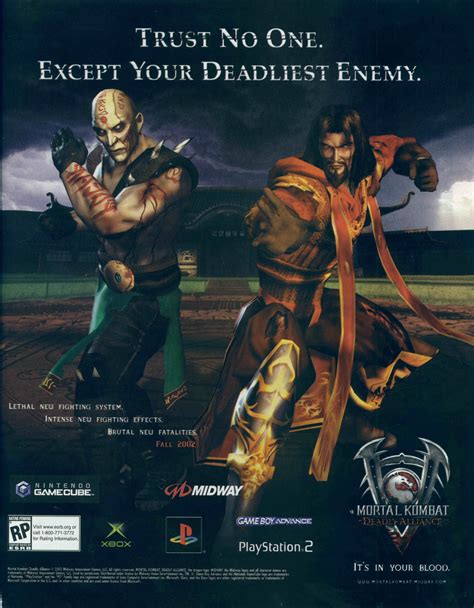 Mortal Kombat Deadly Alliance Mortal Kombat Retro Games Poster
