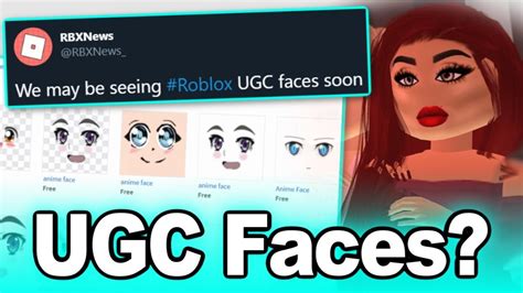 Roblox Releasing Ugc Faces Soon Youtube