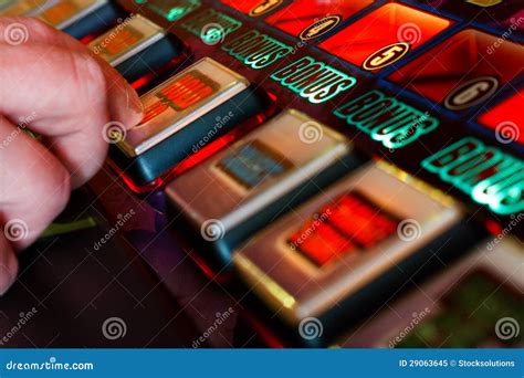 Playing The Slots Stock Image Image Of Insert Gaming 29063645