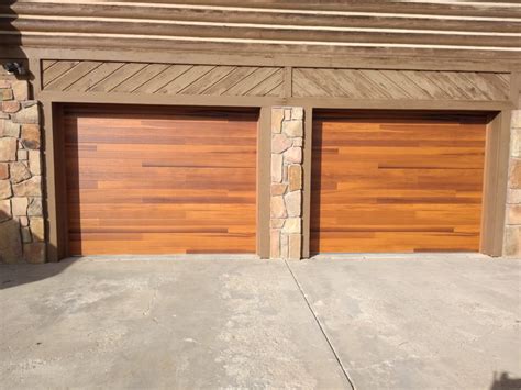 Chi Cedar Plank Garage Doors Modern Wood Garage Doors