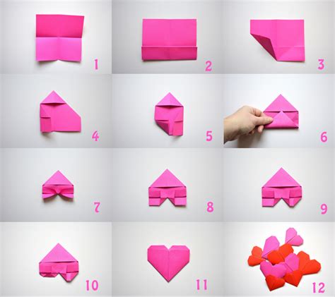 Folding Origami Hearts Origami Instructies Origami Vouwen Hartje