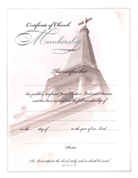 Free honorary life membership certificate template. Church Membership Certificate | Gospel Publishing House
