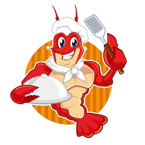 Premium Vector Lobster Chef Mascot Cartoon In Vector