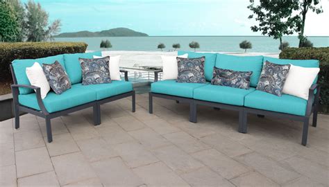 5 Piece Cast Aluminum Outdoor Seating Set Design Furnishings