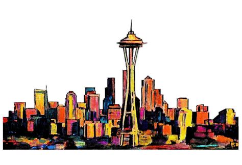 Seattle Skyline Apex Art Lab