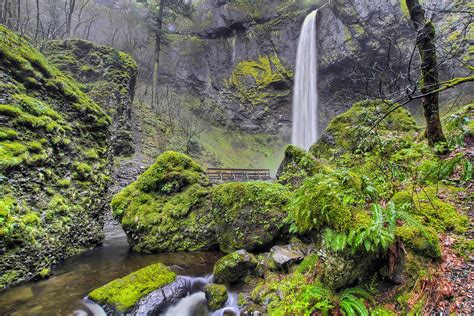 Elowah Falls In Columbia River Gorge Oregon Hdr Flickr