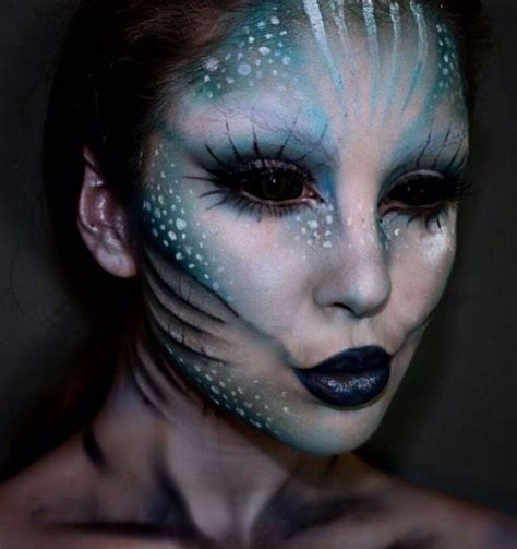 this gothic mermaid alien style is insane mermaid makeup halloween mermaid makeup monster