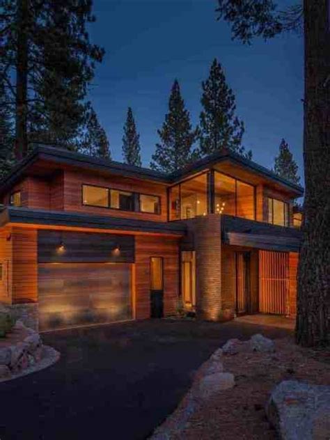 Prefabricated Tahoe Mountain Home Secluded In Beautiful Pine Forest