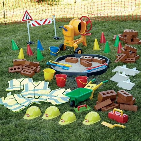 Role Play Construction Site Play Set 84pcs Outdoor Play Areas Eyfs