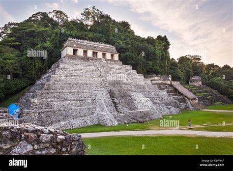 Temple Of The Inscriptions Palenque Archeological Site Palenque