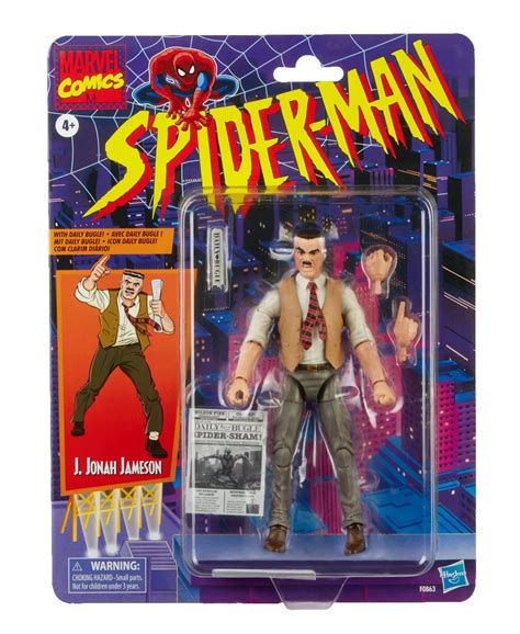 Spider Man Retro Marvel Legends 6 Inch Action Figure J Jonah Jameson