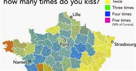 Combien De Kilomètres Sépare La France De La Russie - Combien de bises pour saluer en France ? - DATAVISIONS