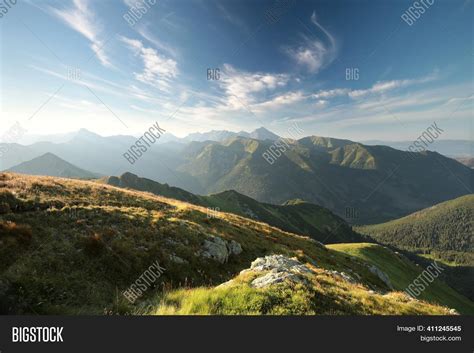 Mountains Sunset Image And Photo Free Trial Bigstock