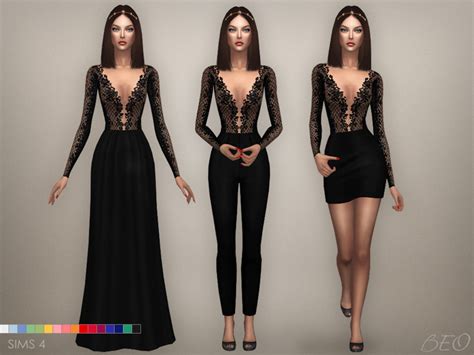 Sims 4 Ccs The Best Rita Dresses And Jumpsuit By Beo