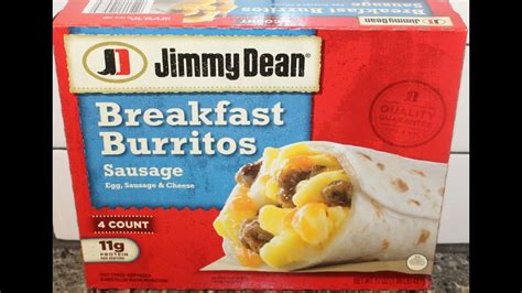 Jimmy Dean Breakfast Burritos Sausage Review Youtube