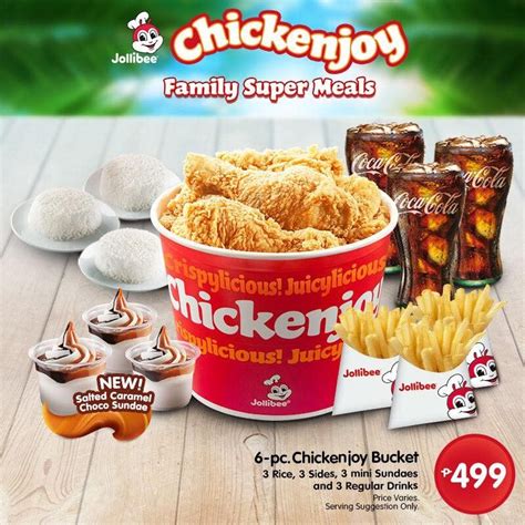 Jollibee Menu Chicken Bucket Price 2019 Chicken Bucket Chicken Menu