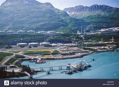 Alaska Valdez Alyeska Pipeline Terminal Stock Photo 27412462 Alamy