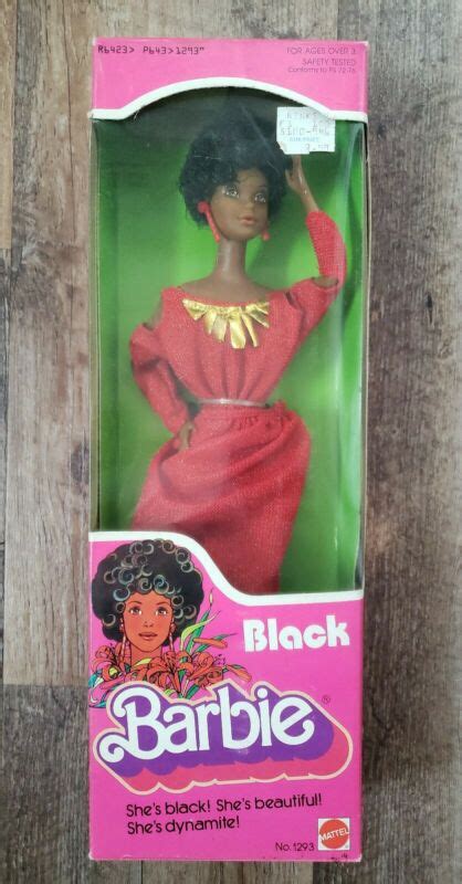 Vintage 1979 Mattel Black Barbie In Box 1st Black Barbie Doll