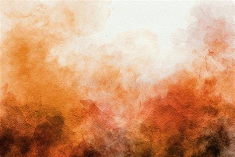 Orange Warm Yellow Watercolor Abstract Background Texture Ink And