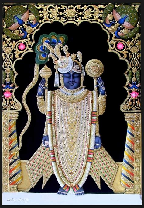 Tanjore Painting Guruvayur Krishna 6