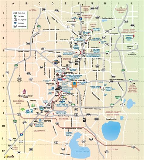 Tourist Map Of Orlando Florida Printable Maps