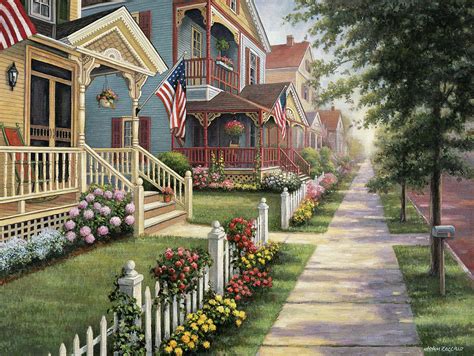 Country Homes Painting By John Zaccheo Fine Art America